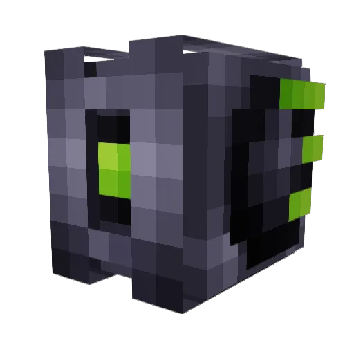 DiamondDuplicate Minecraft avatar head, 3D render