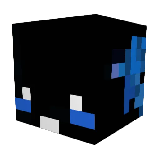 DiamondGerrl Minecraft avatar head, 3D render
