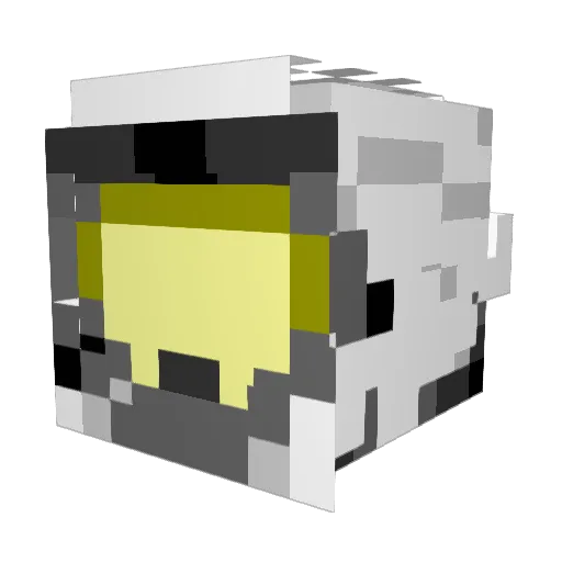 DiamondGhostz Minecraft avatar head, 3D render