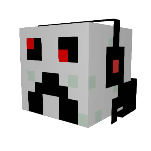 DiamondJesse Minecraft avatar head, 3D render