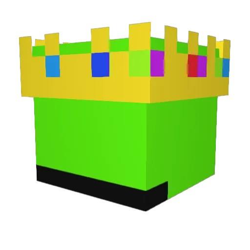 DiamondKing0129 Minecraft avatar head, 3D render