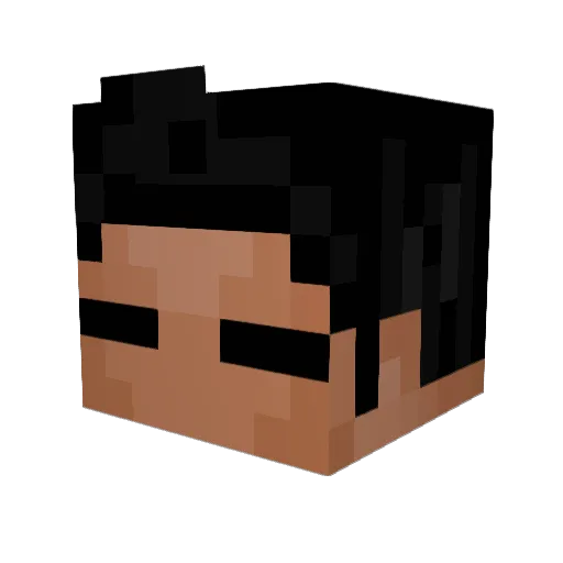 DiamondKnX Minecraft avatar head, 3D render