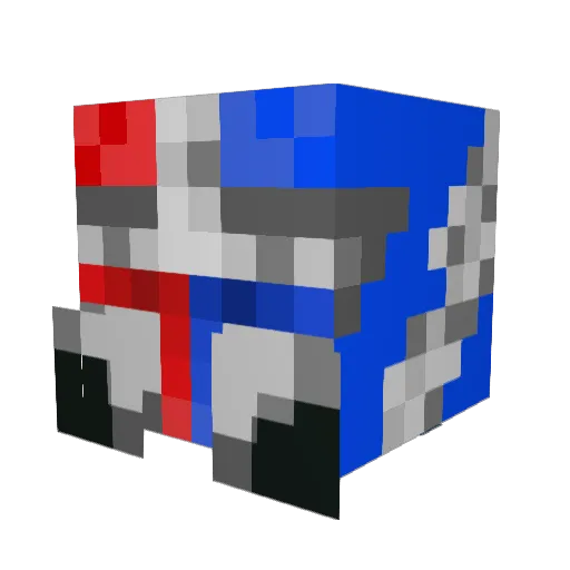 DiamondKnightCL Minecraft avatar head, 3D render