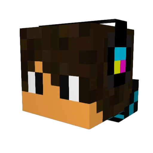 DiamondMiner956 Minecraft avatar head, 3D render