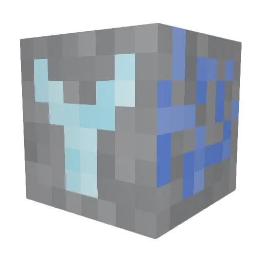 DiamondMinerB Minecraft avatar head, 3D render
