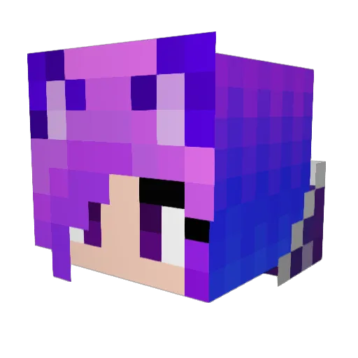 DiamondOmega5 Minecraft avatar head, 3D render