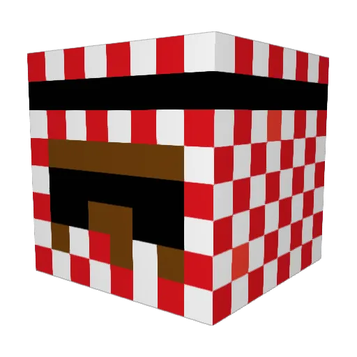 DiamondPeeVPoo Minecraft avatar head, 3D render