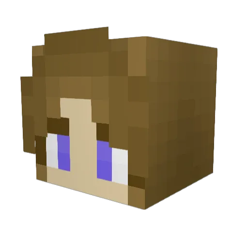 DiamondPixel427 Minecraft avatar head, 3D render