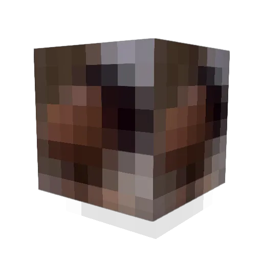 DiamondPumpkins Minecraft avatar head, 3D render