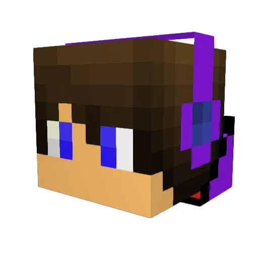 DiamondQueen76 Minecraft avatar head, 3D render