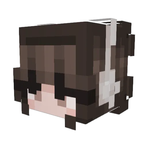 DiamondRarity Minecraft avatar head, 3D render