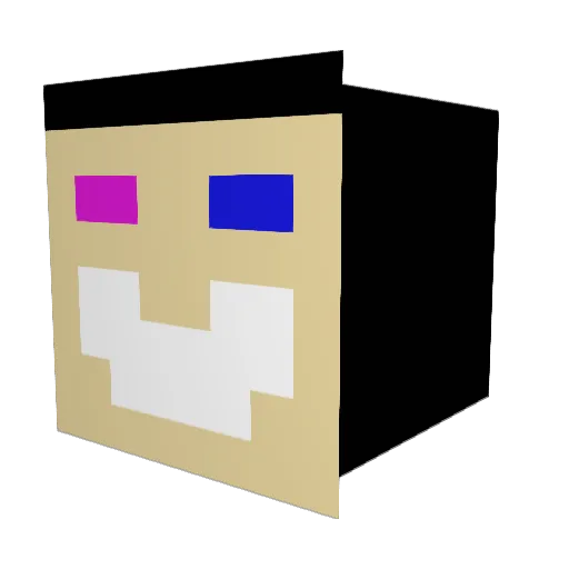 DiamondSeeker999 Minecraft avatar head, 3D render
