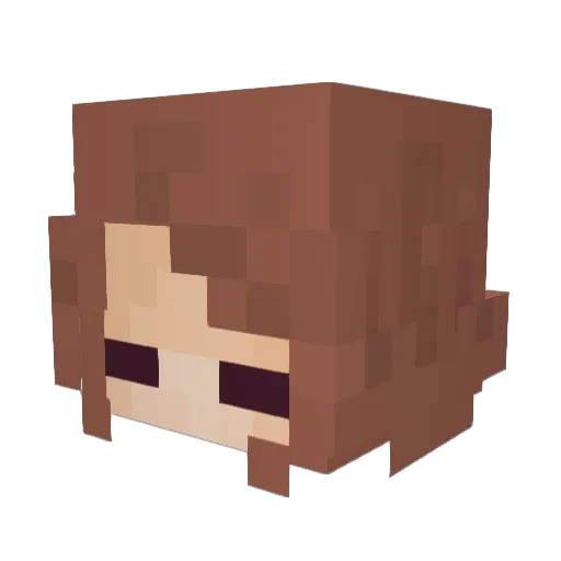 DiamondSons Minecraft avatar head, 3D render