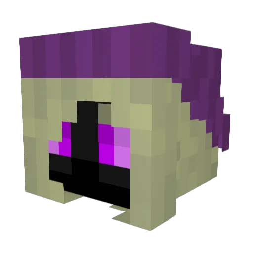 DiamondSquidAmy Minecraft avatar head, 3D render