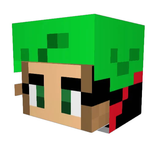 DiamondStone10 Minecraft avatar head, 3D render