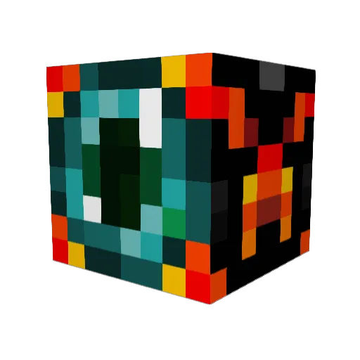 DiamondSword_523 Minecraft avatar head, 3D render
