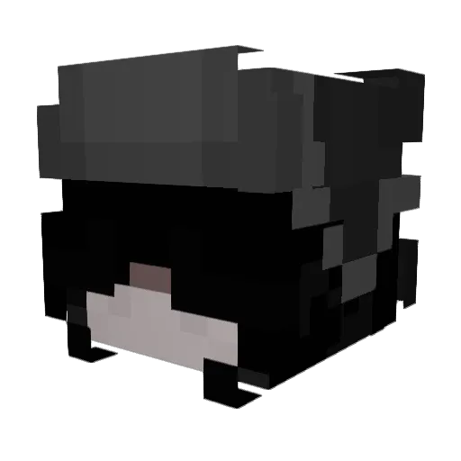 DiamondTie Minecraft avatar head, 3D render