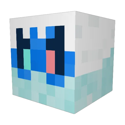 DiamondTiger2 Minecraft avatar head, 3D render