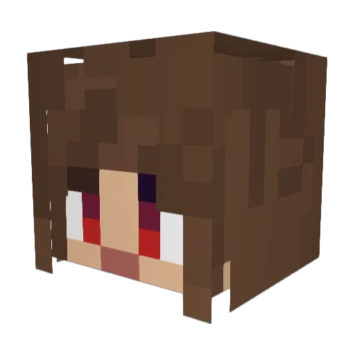 DiamondZac3 Minecraft avatar head, 3D render