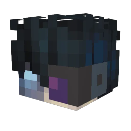 Diamond_30 Minecraft avatar head, 3D render