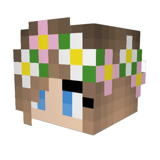 Diamond_Daiz Minecraft avatar head, 3D render