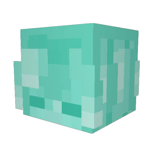 Diamond_Kraft Minecraft avatar head, 3D render
