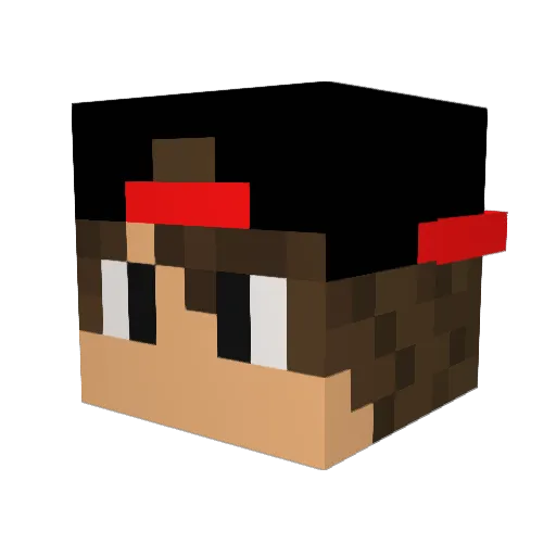 Diamond_Lamp Minecraft avatar head, 3D render