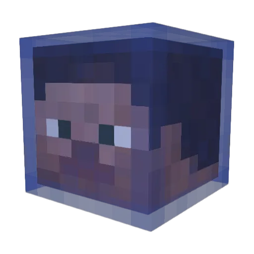 Diamond_anvil Minecraft avatar head, 3D render