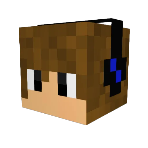 Diamondarcher98 Minecraft avatar head, 3D render