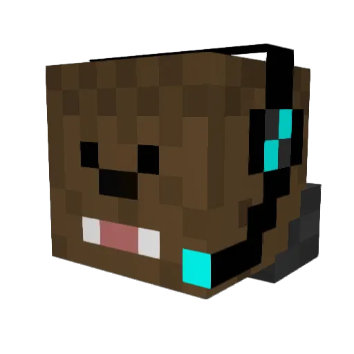 Diamonddigger157 Minecraft avatar head, 3D render