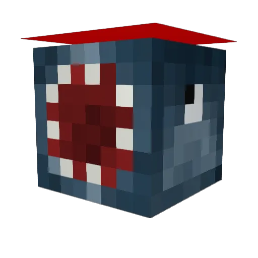 Diamonddude155 Minecraft avatar head, 3D render