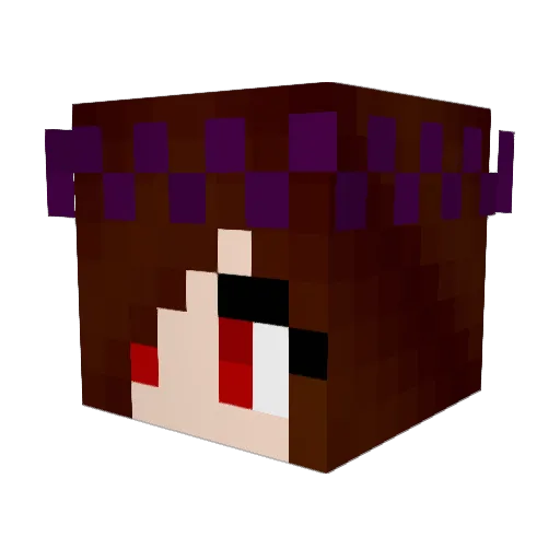 Diamondeon Minecraft avatar head, 3D render