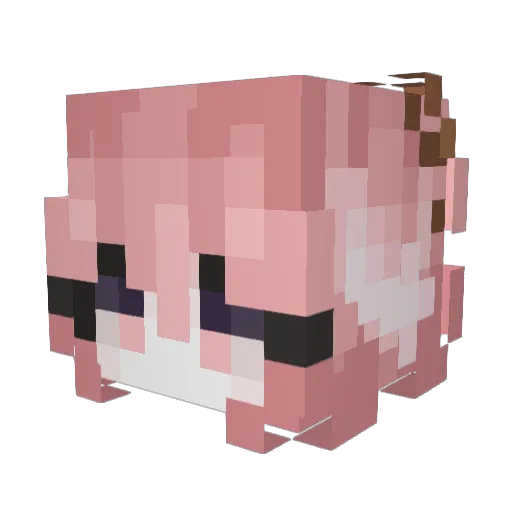 Diamondlegit Minecraft avatar head, 3D render