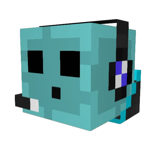 Diamondo51 Minecraft avatar head, 3D render