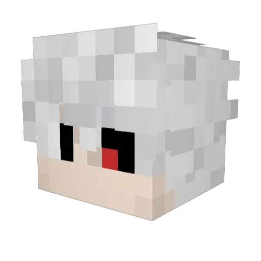 DiamondoTS Minecraft avatar head, 3D render