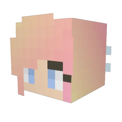 Diamonds4ever20 Minecraft avatar head, 3D render
