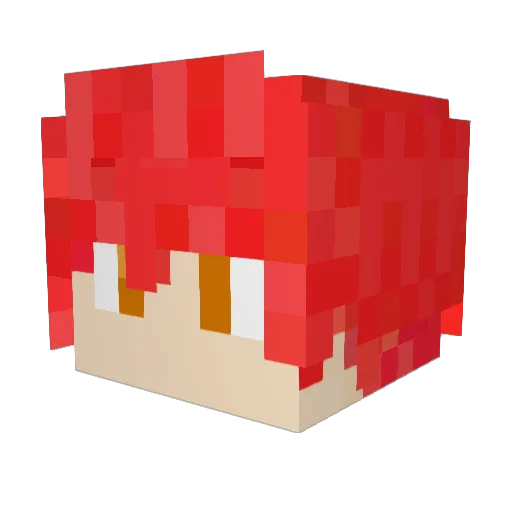 DiamondsPearls Minecraft avatar head, 3D render