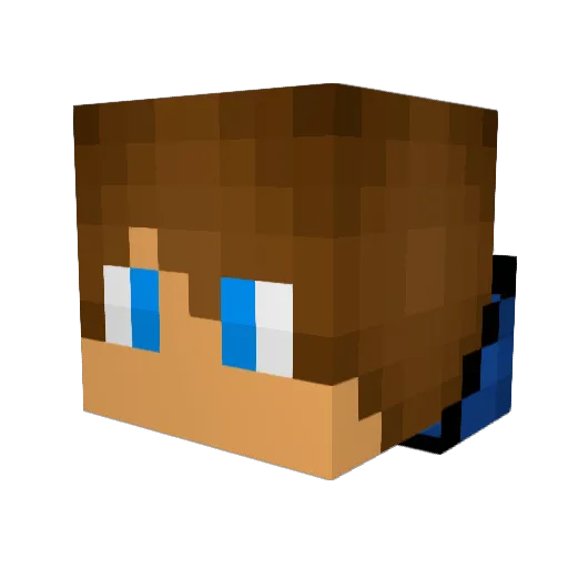 Diamondskull87 Minecraft avatar head, 3D render