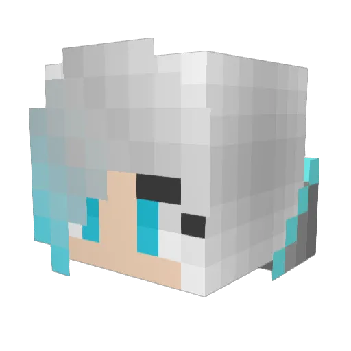 Diamondsrcool Minecraft avatar head, 3D render