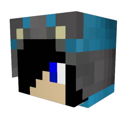 Diamondsword761 Minecraft avatar head, 3D render