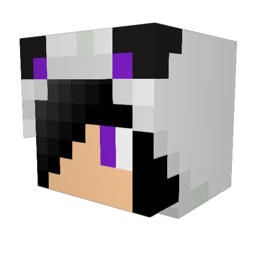DiamondzCreeper Minecraft avatar head, 3D render