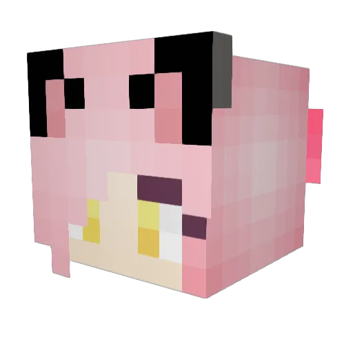 DiamondzDashz Minecraft avatar head, 3D render