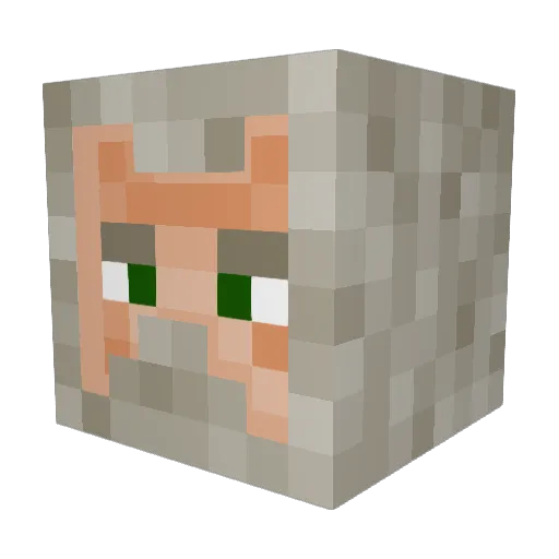 Dian_tron Minecraft avatar head, 3D render