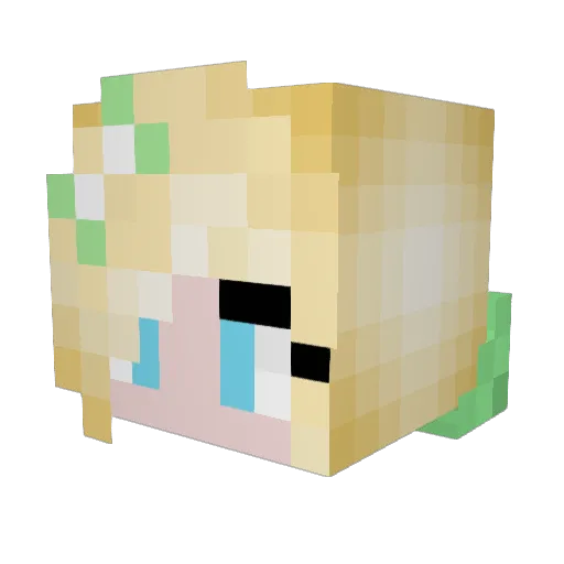 Diana22 Minecraft avatar head, 3D render