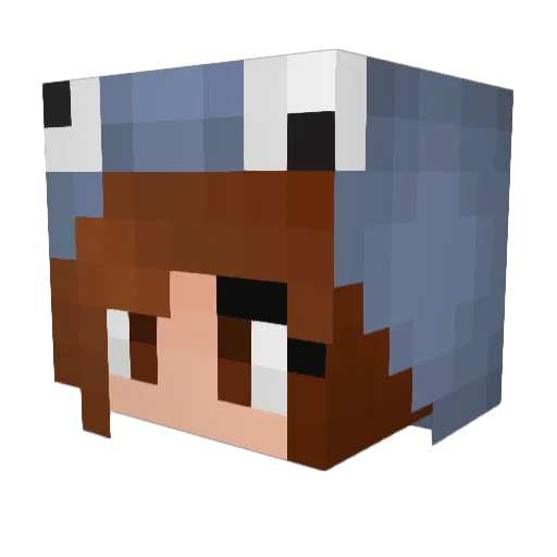 DianaP111 Minecraft avatar head, 3D render