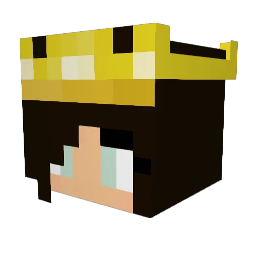DianaRuth Minecraft avatar head, 3D render