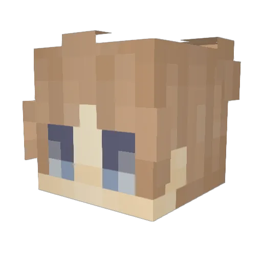 DianaSeada Minecraft avatar head, 3D render
