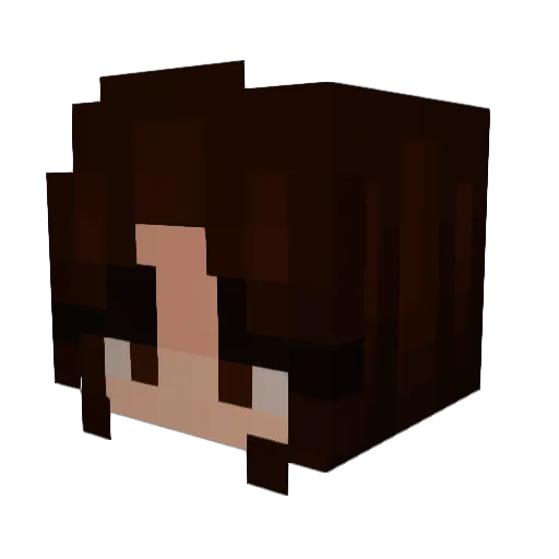 DianaSpellman Minecraft avatar head, 3D render