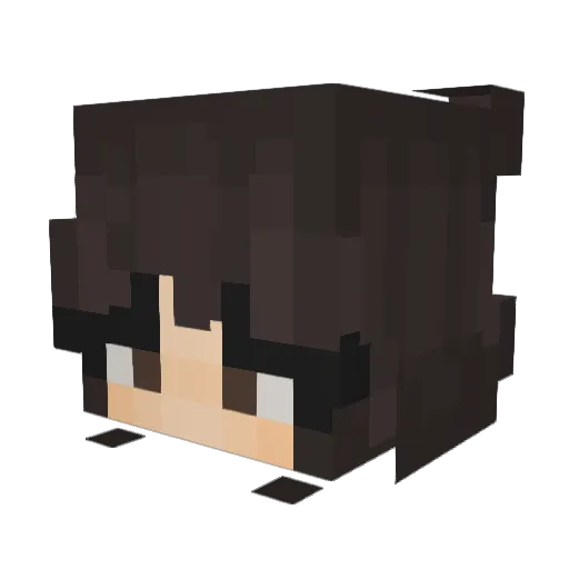 Diana_Bossy Minecraft avatar head, 3D render