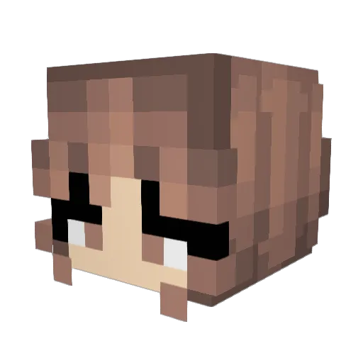 Dianai99 Minecraft avatar head, 3D render